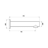 Bianka Elle 304 Stainless Steel Bath Spout