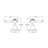 Bianka Augustine Matte Black Lever Wall Top Assembly