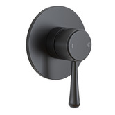 Bianka Augustine Matte Black Lever Shower/Bath Wall Mixer
