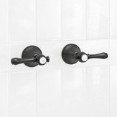 Bianka Augustine Matte Black Lever Wall Top Assembly