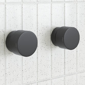 Bianka Loui Matte Black Round Wall Top Assembly