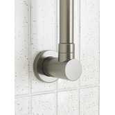 Bianka Loui Brushed Nickel Round Shower Arm &amp; Head