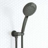 Bianka Loui Gunmetal Round Hand-held Shower
