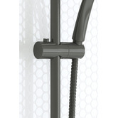 Bianka Loui Gunmetal Round Rail Shower