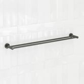 Bianka Elle 750mm Gunmetal Double Towel Rail