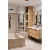 Bianka Loui Matte Black Round Hand-held Shower