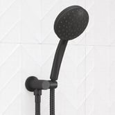 Bianka Loui Matte Black Round Hand-held Shower