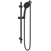 Bianka Loui Matte Black Round Rail Shower