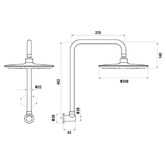 Bianka Loui Round Shower Arm &amp; Head
