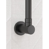 Bianka Loui Matte Black Round Shower Arm &amp; Head