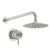 Bianka Elle 316 250mm Stainless Steel Outdoor Wall Shower &amp; Mixer Package