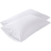 Essn White Commercial Cotton-Blend Standard Pillowcases