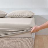Aldrin Home Cotton Sateen Fitted Sheet Set