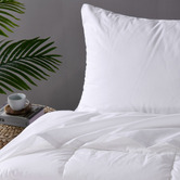 Aldrin Home White Commercial Cotton-Blend Flat Sheets