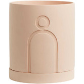 Elementa Living Etched Resin Plant Pot