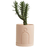 Elementa Living Etched Resin Plant Pot