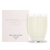 Peppermint Grove Fragrances 370g Red Plum &amp; Rose Soy Candle