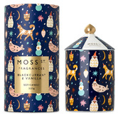 Moss St Fragrances 320g Blackcurrant &amp; Vanilla Soy Candle