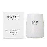 Moss St Fragrances 370g Coconut &amp; Lime Soy Candle