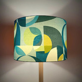 Campana Collective Blue Mid-Century Lamp Shade