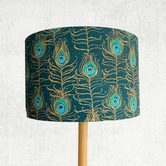 Campana Collective Peacock Feathers Lamp Shade