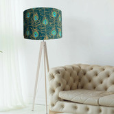 Campana Collective Peacock Feathers Lamp Shade
