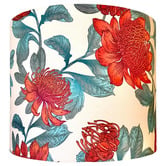 Campana Collective The Red Australian Waratah Cotton Lamp Shade