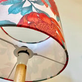 Campana Collective The Red Australian Waratah Cotton Lamp Shade