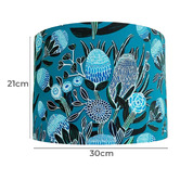 Campana Collective Banksia Blue Cotton Lamp Shade