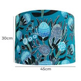 Campana Collective Banksia Blue Cotton Lamp Shade