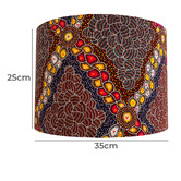Campana Collective Bush Waterhole Aboriginal Canvas Lamp Shade