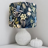 Campana Collective Beauty of Bush Blue Floral Cotton Lamp Shade