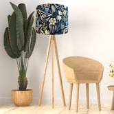 Campana Collective Beauty of Bush Blue Floral Cotton Lamp Shade