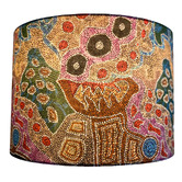 Campana Collective Desert Fringe Rush Aboriginal Cotton Lamp Shade