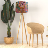 Campana Collective Desert Fringe Rush Aboriginal Cotton Lamp Shade