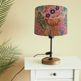 Campana Collective Desert Fringe Rush Aboriginal Cotton Lamp Shade