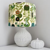 Campana Collective Dusk Green Floral Canvas Lamp Shade