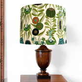 Campana Collective Dusk Green Floral Canvas Lamp Shade
