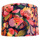 Campana Collective Wild Protea Purple Background Cotton Lamp Shade