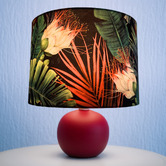 Campana Collective Floral Black Velvet Lamp Shade