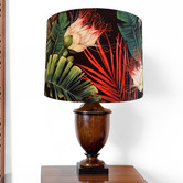 Campana Collective Floral Black Velvet Lamp Shade