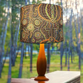 Campana Collective Goanna Dreaming Turquoise &amp; Green Cotton Lamp Shade