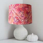 Campana Collective Bush Tomato Aboriginal Pink  Cotton Lamp Shade