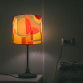 Campana Collective The Orange Mid-Century Cotton Lamp Shade