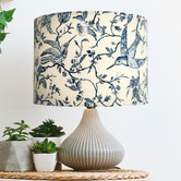 Campana Collective Hummingbird Chinoiserie Cotton Lamp Shade