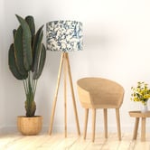 Campana Collective Hummingbird Chinoiserie Cotton Lamp Shade
