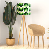 Campana Collective Vintage Green Cotton Lamp Shade