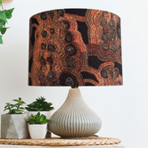 Campana Collective Warlu Mina Mina Aboriginal Canvas Lamp Shade