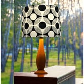 Campana Collective Retro Black &amp; White Cotton Lamp Shade