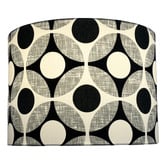 Campana Collective Retro Black &amp; White Cotton Lamp Shade